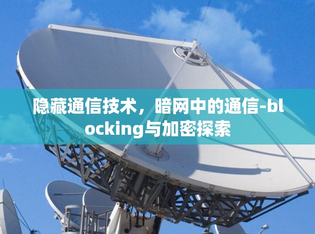 隐藏通信技术,暗网中的通信-blocking与加密探索 隐藏通信技术,暗网中的通信-blocking与加密探索