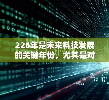 226年是未来科技发展的关键年份,尤其是对于苹果公司来说,这将是其业务发展的重要时期。苹果公司在226年可能会面临新的技术挑战和市场需求变化,因此需要密切关注相关趋势和投资机会 226年是未来科技发展的关键年份,尤其是对于苹果公司来说,这将是其业务发展的重要时期。苹果公司在226年可能会面临新的技术挑战和市场需求变化,因此需要密切关注相关趋势和投资机会